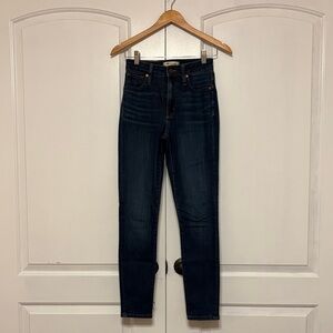 Madewell Dark Denim High Rise Skinny Jeans (Size 23)